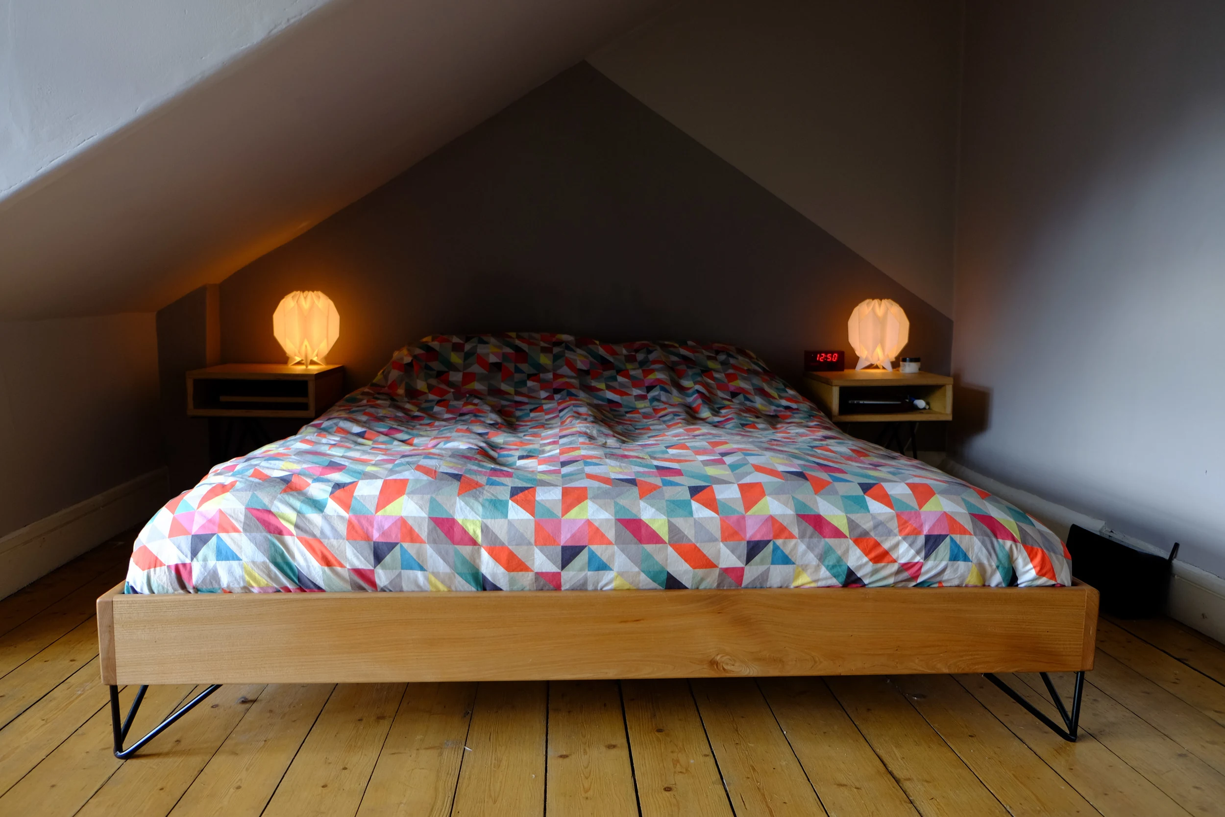 Wych Elm Double Bed