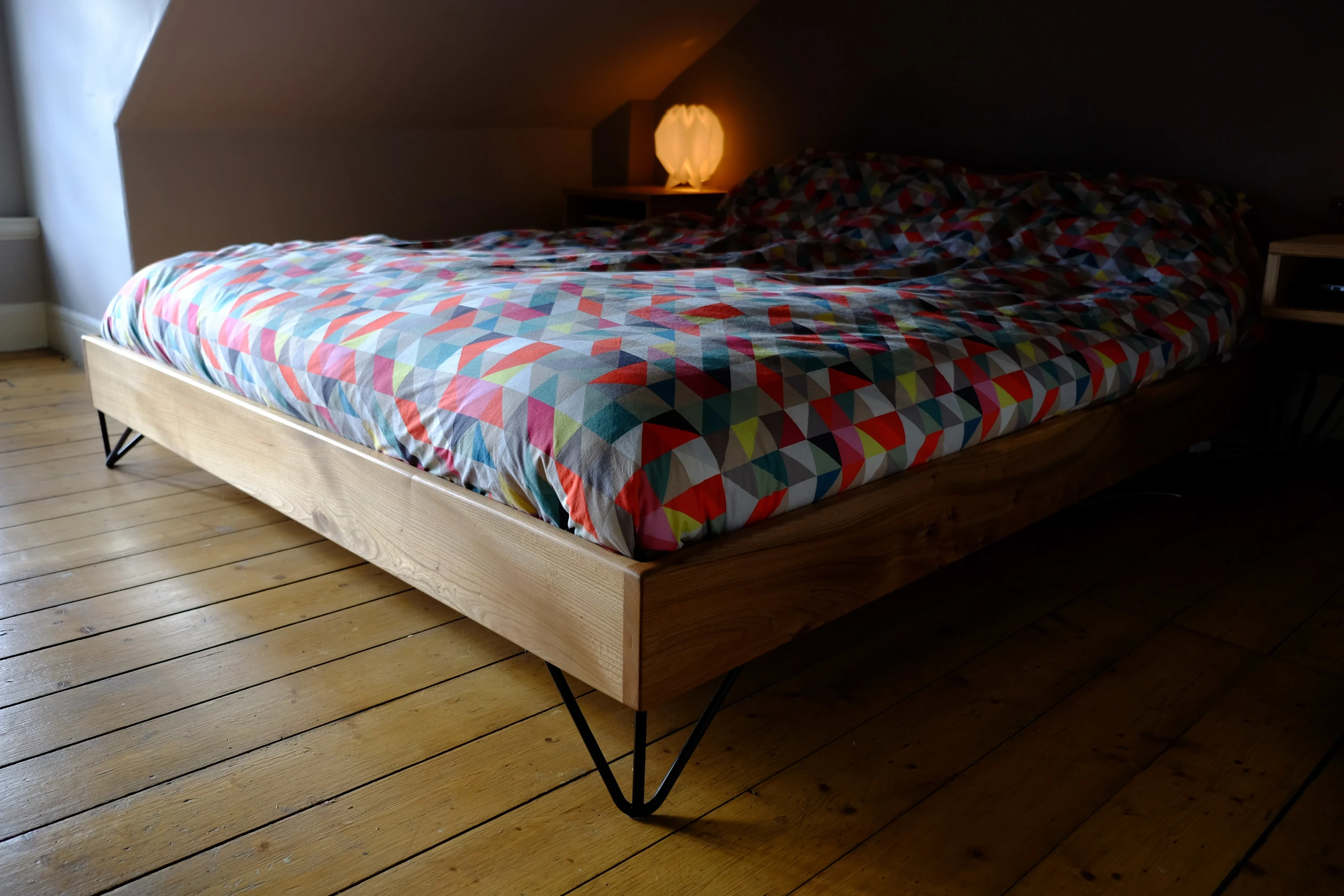 Wych Elm Double Bed